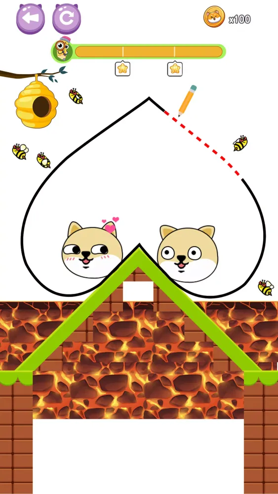 Zrzuty ekranu Dog vs Bee: Save The Dog