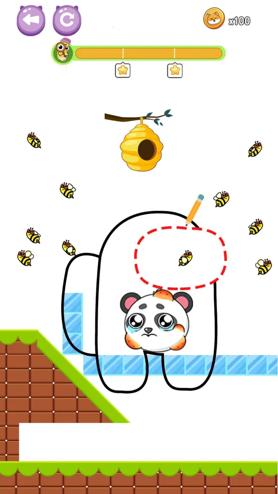 Zrzuty ekranu Dog vs Bee: Save The Dog