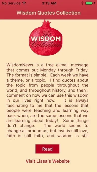 Ảnh chụp màn hình của Wisdom Quotes Collection