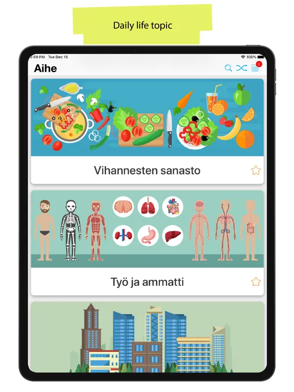 Tangkapan layar Finnish 90000 Words & Pictures iPad 