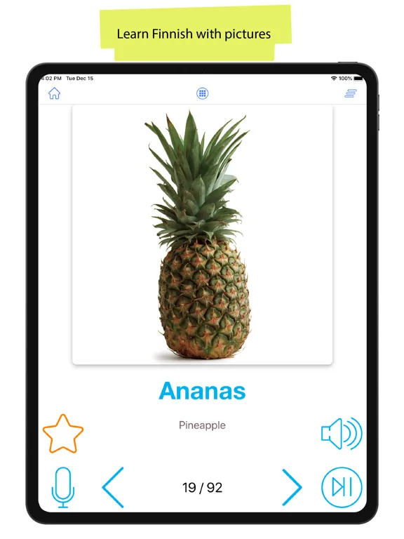 Tangkapan layar Finnish 90000 Words & Pictures iPad 