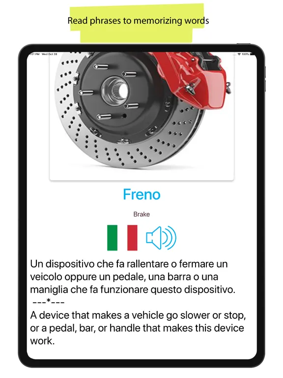 Ảnh chụp màn hình của Italian 90000 Words & Pictures iPad 
