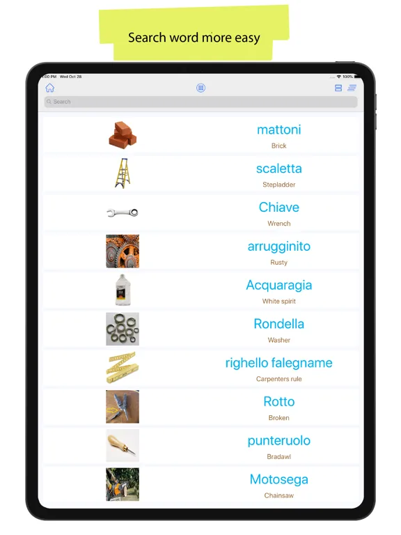 Ảnh chụp màn hình của Italian 90000 Words & Pictures iPad 
