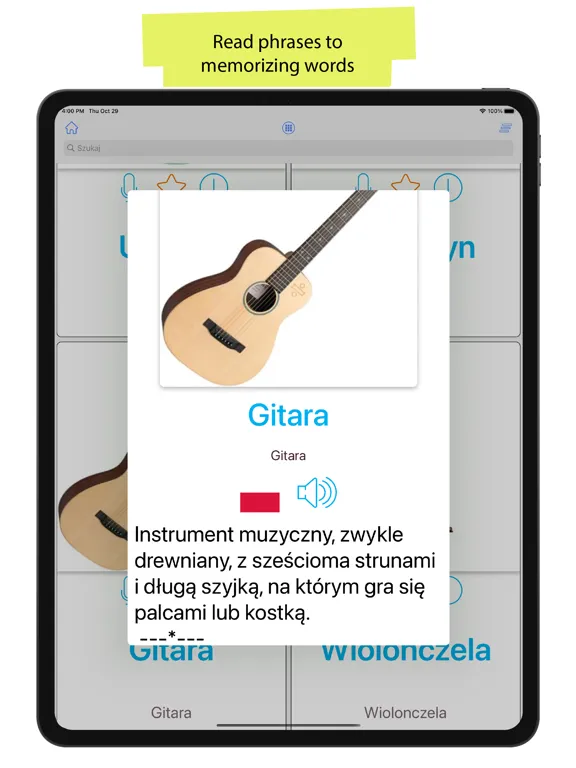 Polish 90.000 Words & Pictures iPad  سکرین شاٹس