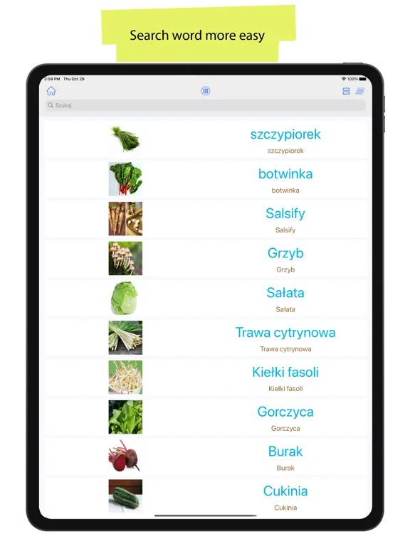 Polish 90.000 Words & Pictures iPad  سکرین شاٹس