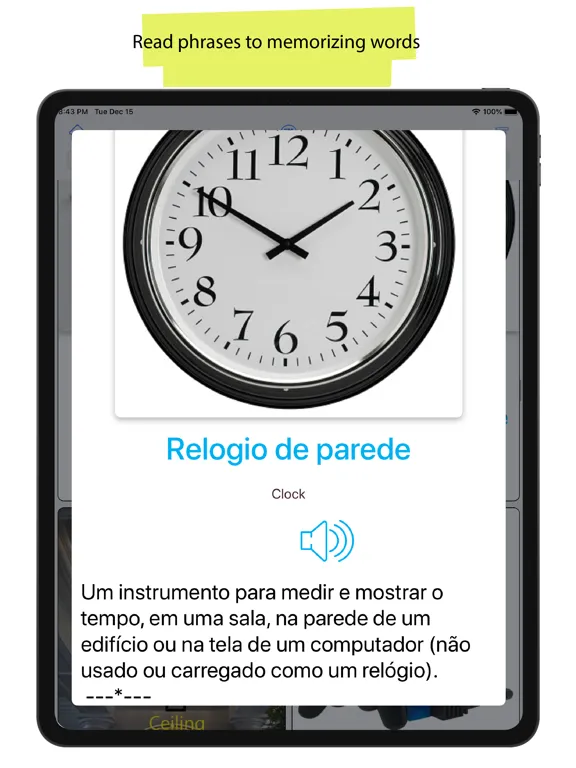 Portuguese 90000 WordsPictures iPad  স্ক্রিনশট