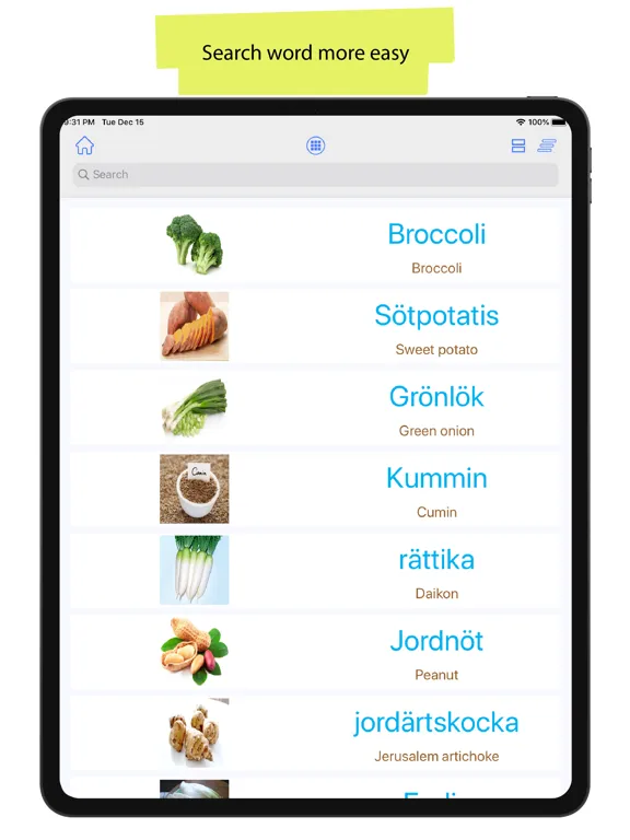 Zrzuty ekranu Swedish 90000 Words & Pictures iPad 