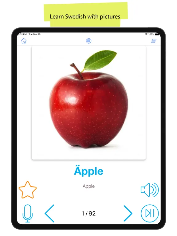 Zrzuty ekranu Swedish 90000 Words & Pictures iPad 