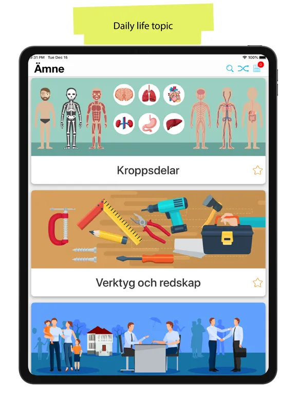 Zrzuty ekranu Swedish 90000 Words & Pictures iPad 