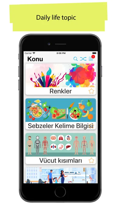 Capturas de tela do Turkish 90.000 Words&Pictures