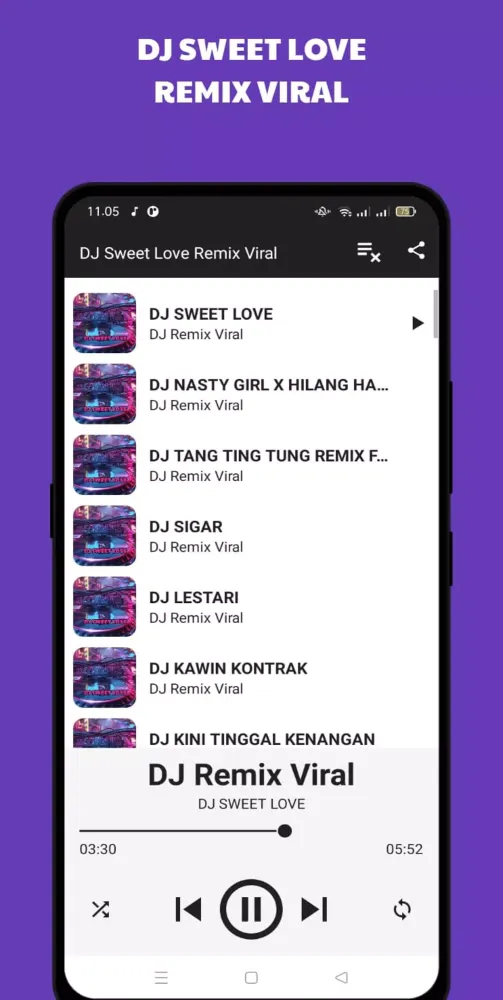 Captures d'écran de DJ Sweet Love Remix Viral