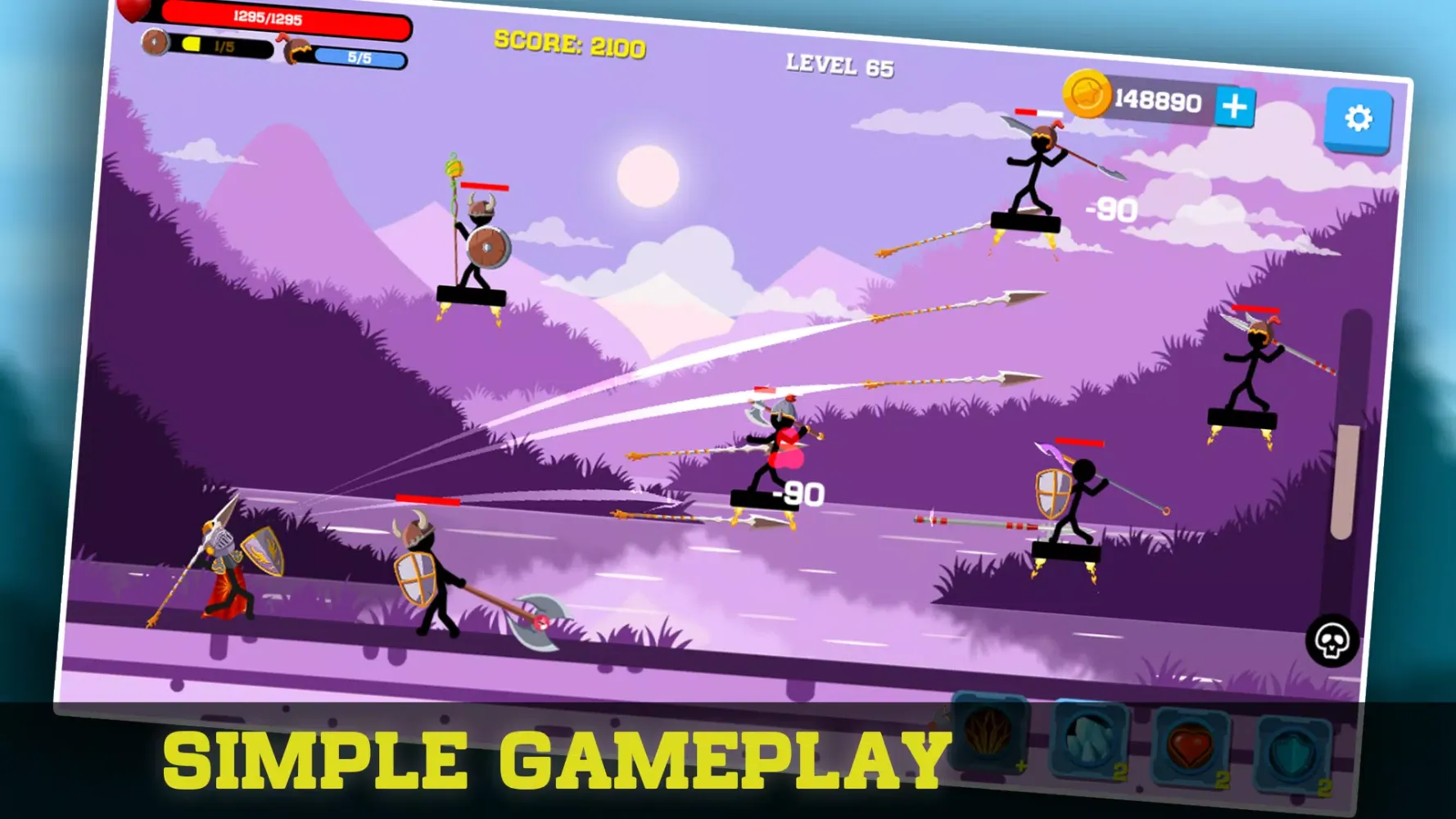 Stickman Archer: Spear Warrior Screenshots