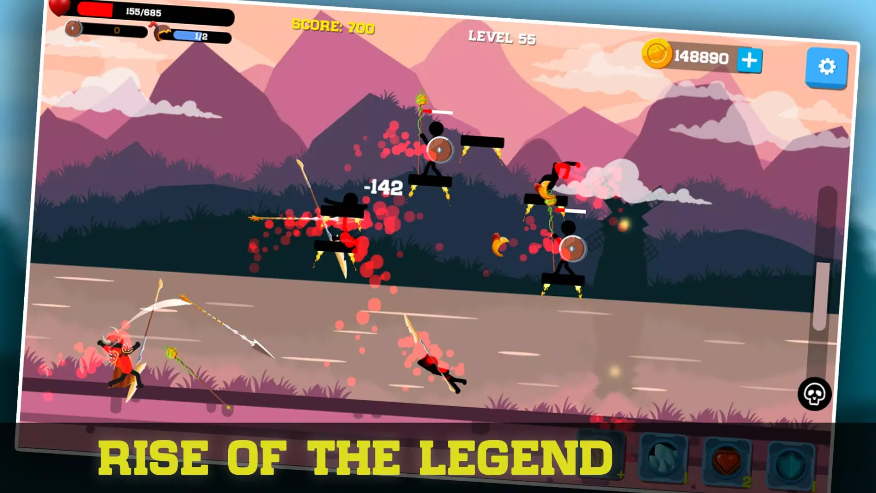 Stickman Archer: Spear Warrior Screenshots
