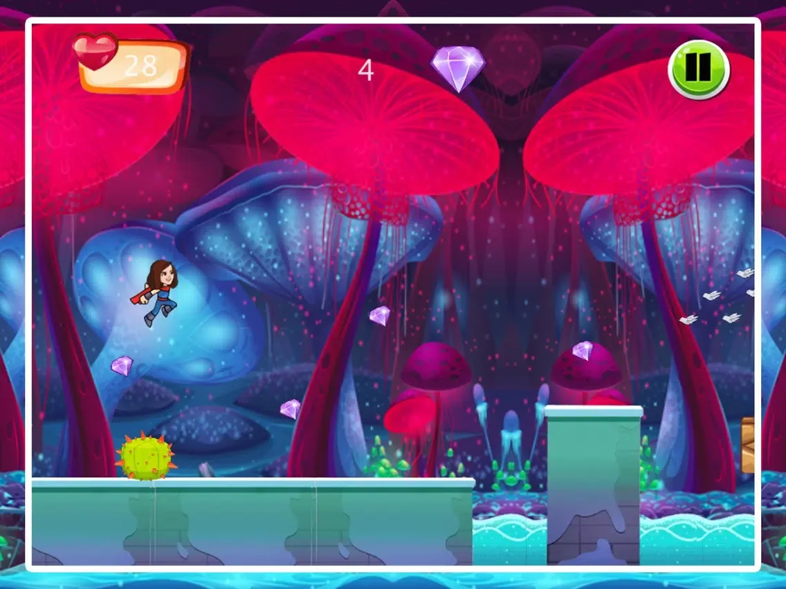 Capturas de tela do Super Thunder Girl iPad 
