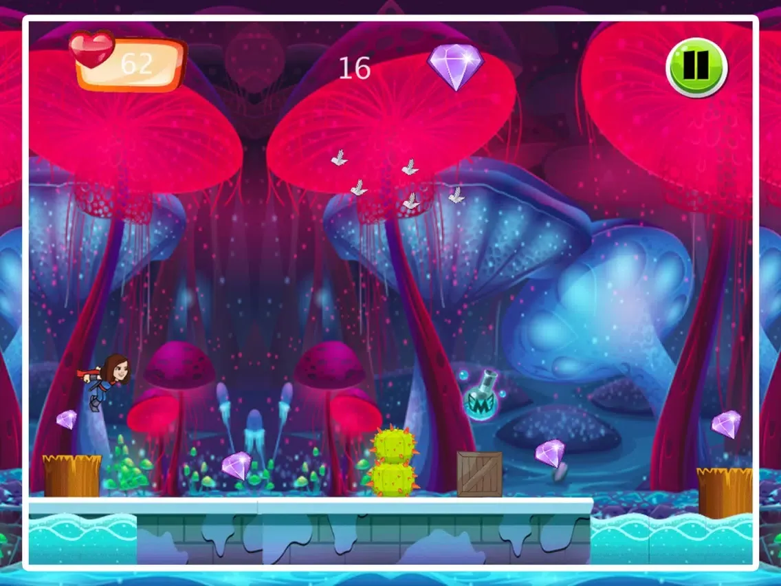 Capturas de tela do Super Thunder Girl iPad 