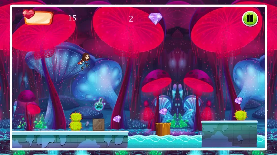 Capturas de tela do Super Thunder Girl