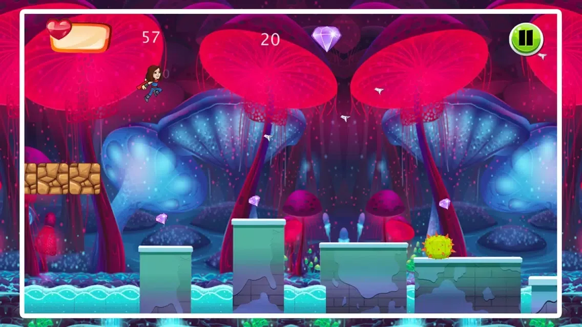 Capturas de tela do Super Thunder Girl