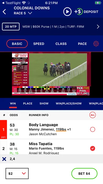 صور BetAmerica: Live Horse Racing
