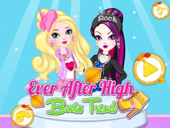 Ever After High Boots Trend Girl Games iPad  Screenshots