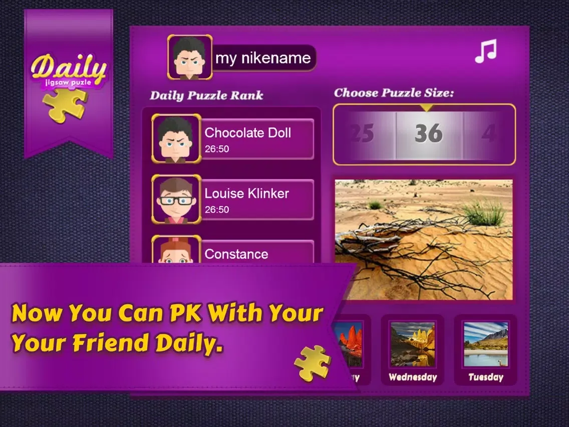 Daily Jigsaw Puzzles - A magic cool games iPad  Screenshots