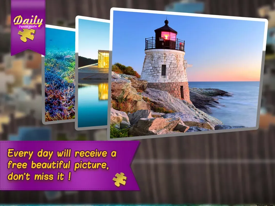 Daily Jigsaw Puzzles - A magic cool games iPad  Screenshots