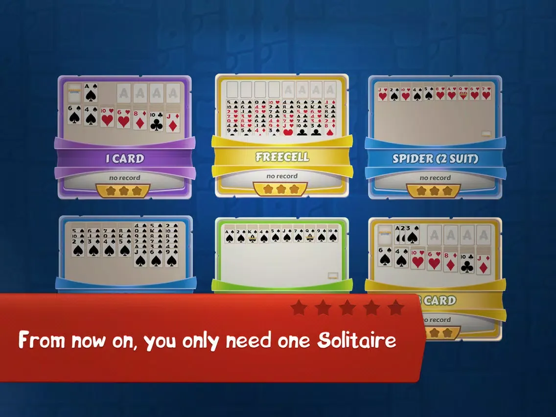 Ảnh chụp màn hình của Solitaire Games:Classic SPIDER SCORPION 21 IN 1 iPad 