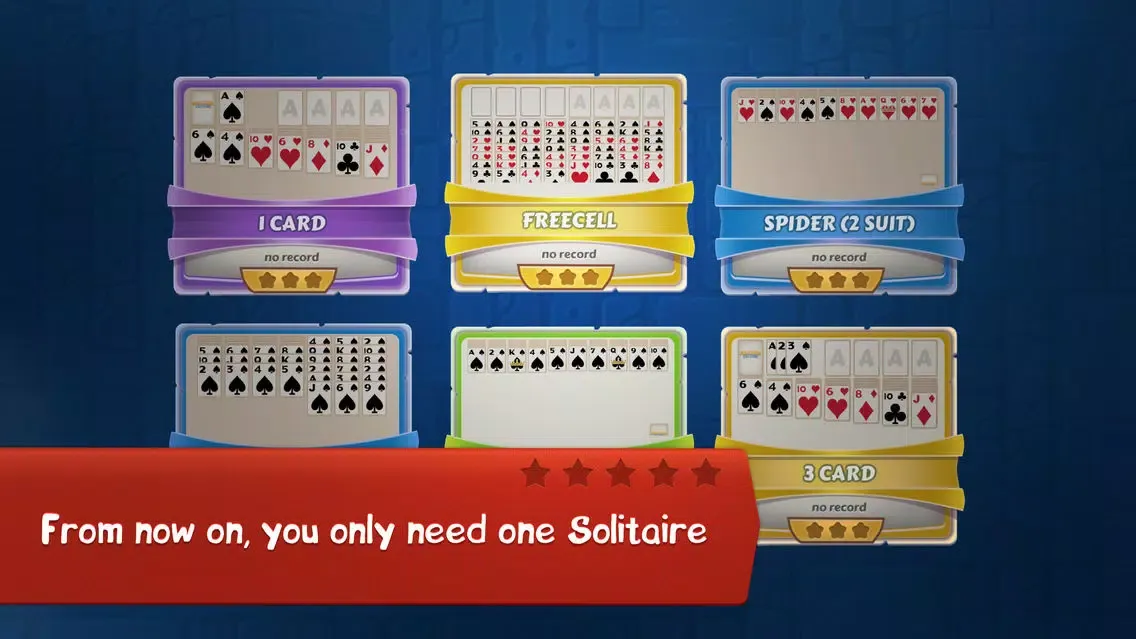 Ảnh chụp màn hình của Solitaire Games:Classic SPIDER SCORPION 21 IN 1