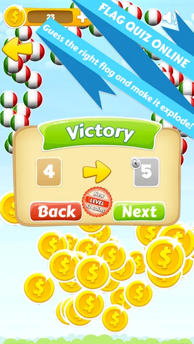 Ảnh chụp màn hình của Flag quiz online, world flags game