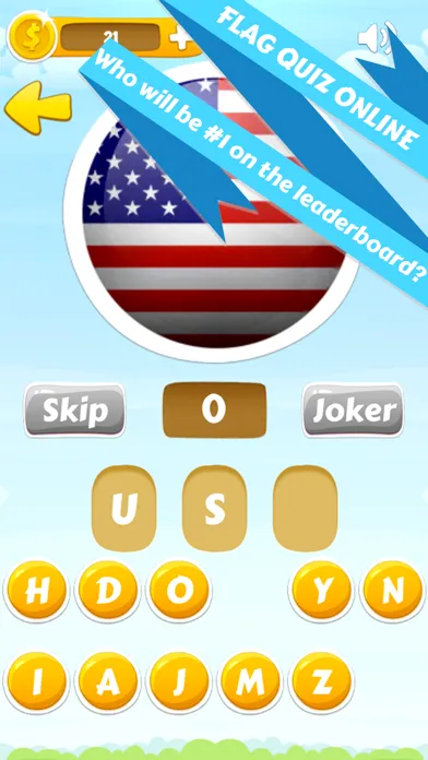 Ảnh chụp màn hình của Flag quiz online, world flags game