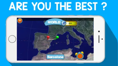 Скриншоты GEO GLOBE QUIZ 3D - Free World City Geography Quizz App