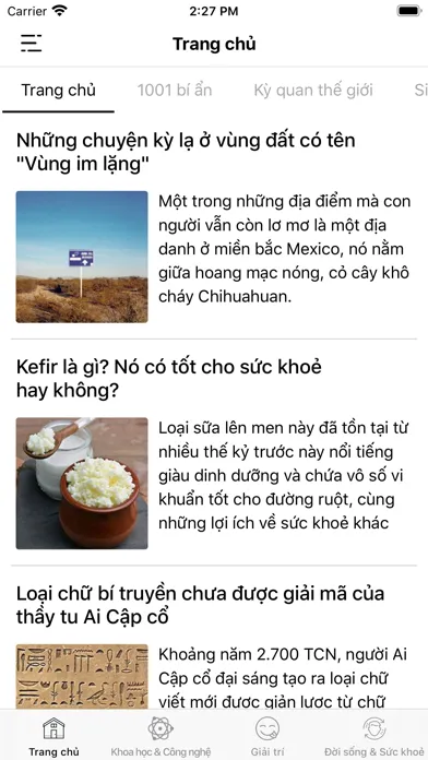 Capturas de pantalla de Khoa học - Khám phá