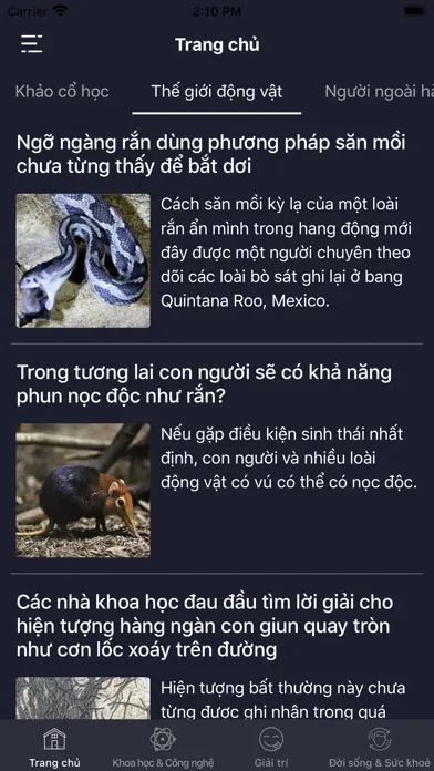 Capturas de pantalla de Khoa học - Khám phá