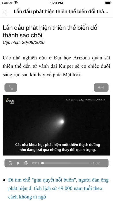 Capturas de pantalla de Khoa học - Khám phá