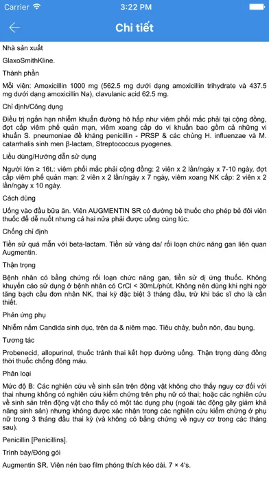 Tangkapan layar Y học - Thuốc A-Z
