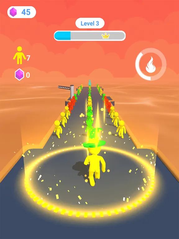Tangkapan layar Giant rush runner 3d iPad 