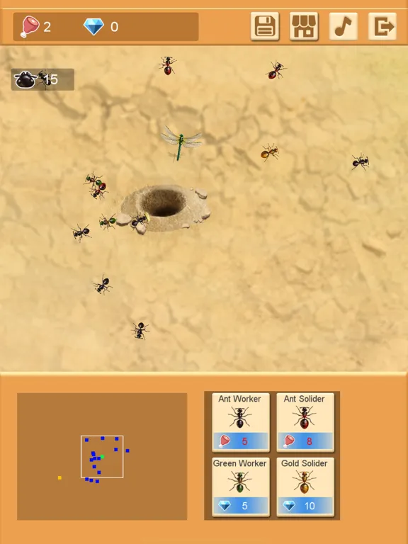 ภาพหน้าจอของ Ant Life Survival iPad 