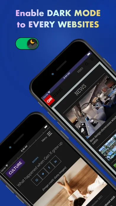 Capturas de pantalla de Browser - Dark Mode for Safari