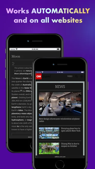 Capturas de pantalla de Browser - Dark Mode for Safari
