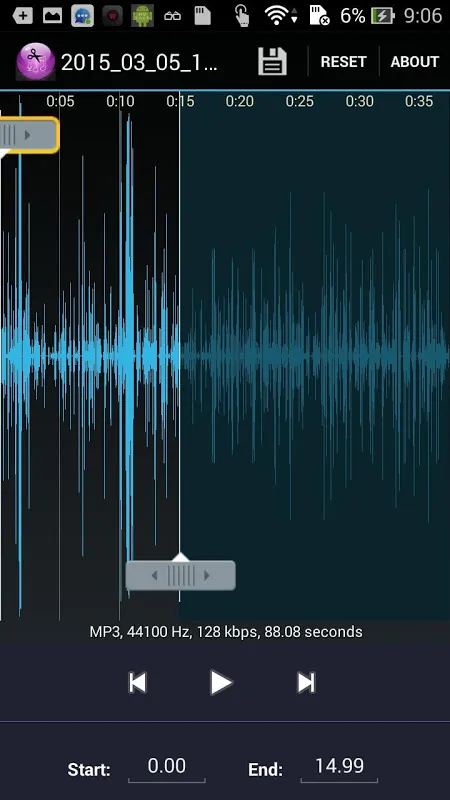 Mp3 cutter Ekran Görüntüleri