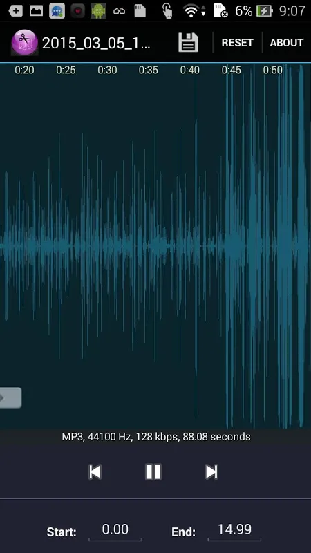 Mp3 cutter Ekran Görüntüleri
