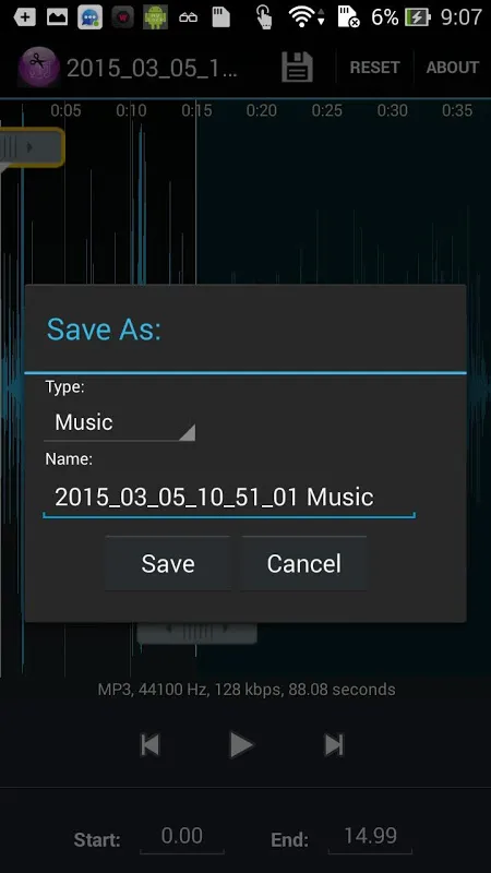 Mp3 cutter Ekran Görüntüleri