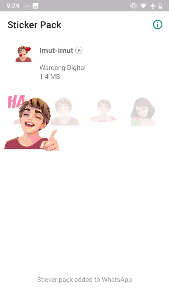 Ảnh chụp màn hình của Slang Animated Stickers - Stik