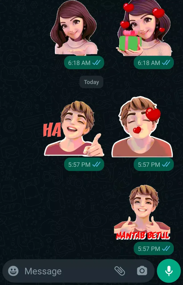 Ảnh chụp màn hình của Slang Animated Stickers - Stik
