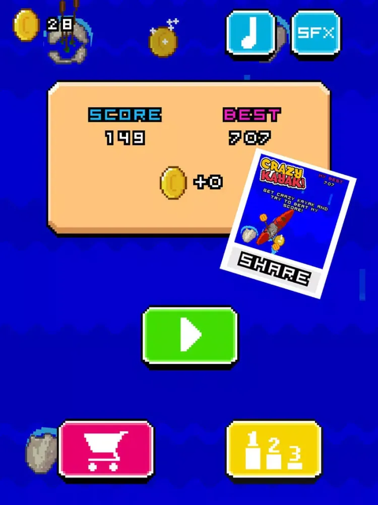 Crazy Kayak iPad  스크린샷