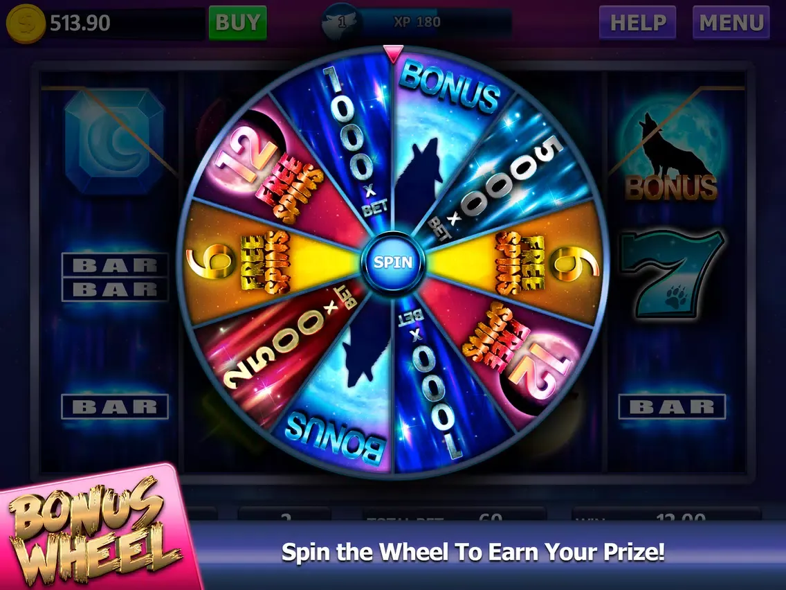 Howling Wolf: Spirit of the Moon Vegas Slots iPad 应用截图