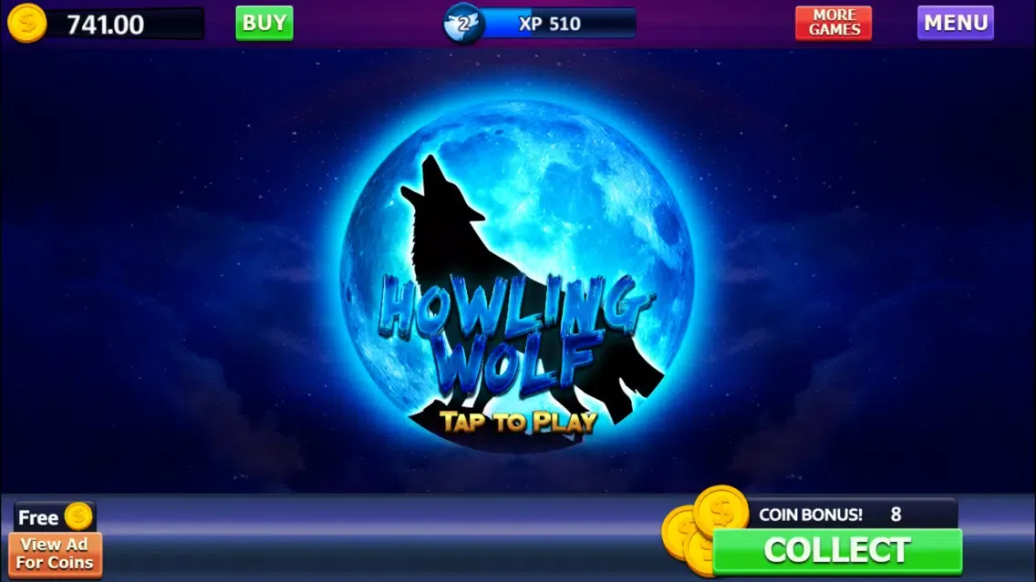 Howling Wolf: Spirit of the Moon Vegas Slots应用截图