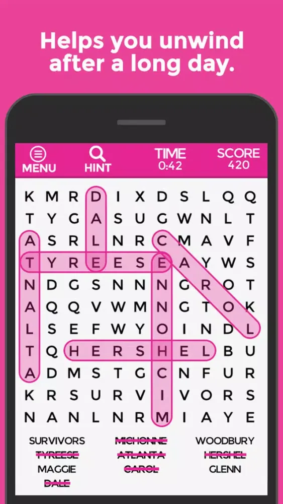 Capturas de tela do Word Search Snap - Endless Puzzles!
