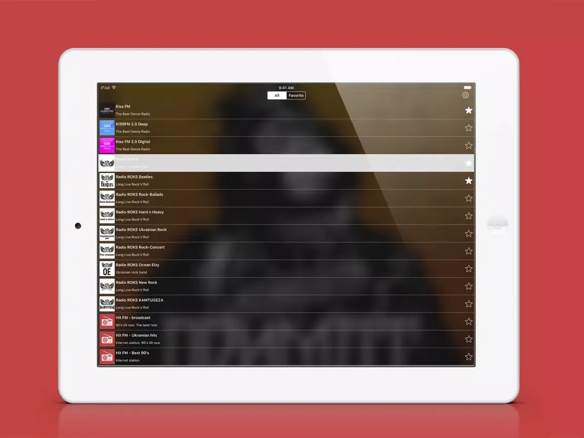 Capturas de pantalla de JustRadio Ukraine iPad 