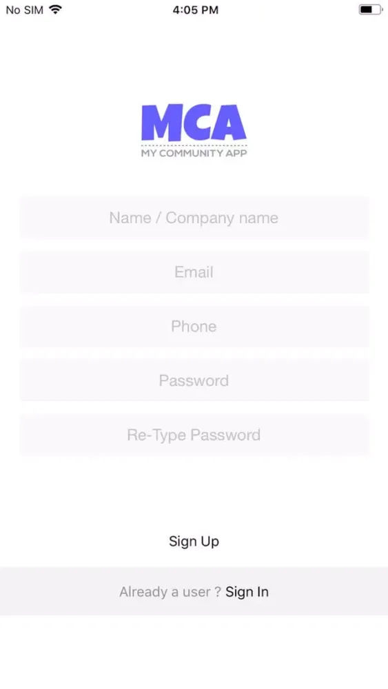 MCA-VendorApp Screenshots