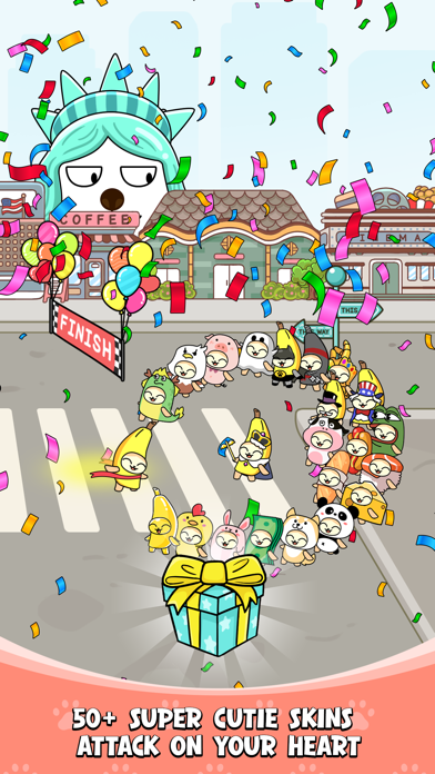 ภาพหน้าจอของ Banana Cat Run: World Travel